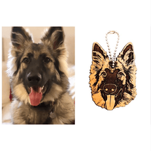 Load image into Gallery viewer, Personalized Pet Keychain (Hardwood)
